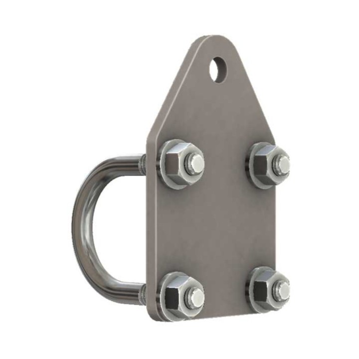Mocowanie amortyzatora skrętu płaskie do drążka kierowniczego Barnes 4WD 1-1/2"