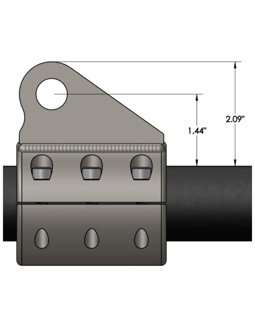 Mocowanie siłownika hydraulicznego wspomagania do drążka kierowniczego Barnes 4WD 1-1/2"