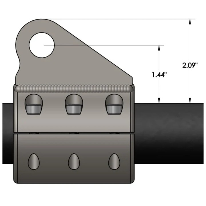 Mocowanie siłownika hydraulicznego wspomagania do drążka kierowniczego Barnes 4WD 1-1/2" - ujęcie 4