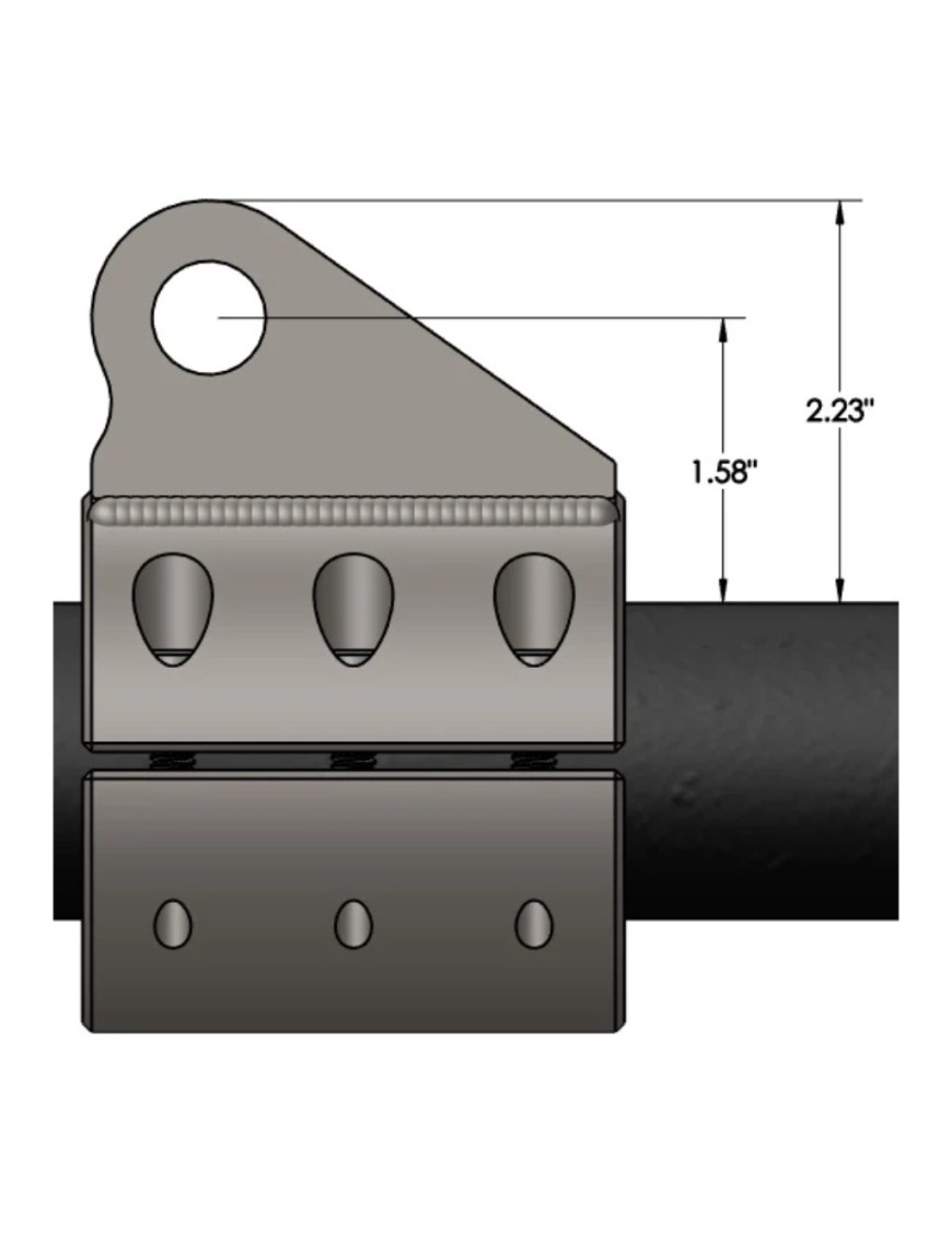 Mocowanie siłownika hydraulicznego wspomagania do drążka kierowniczego Barnes 4WD 1-3/4"