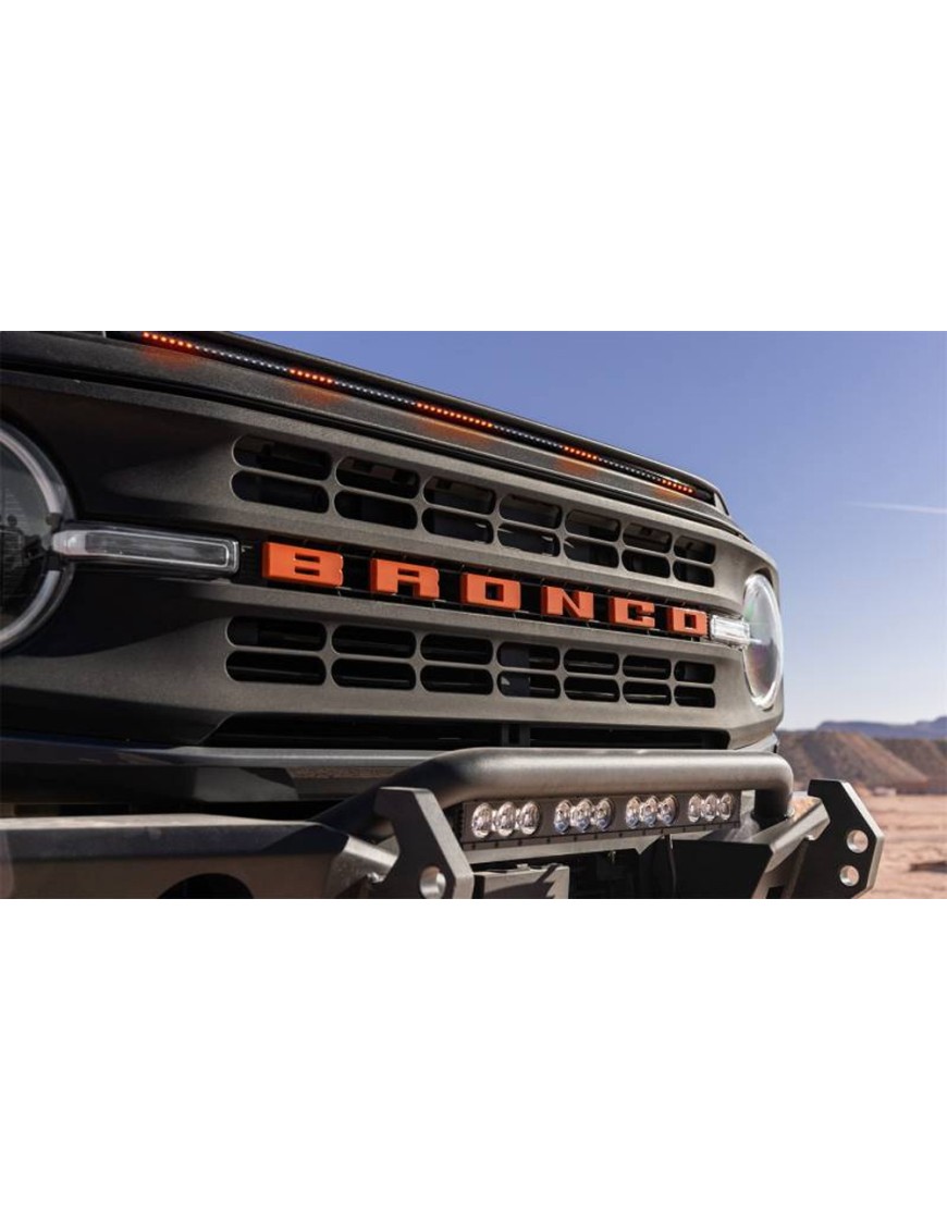 Listwa z lampami obrysowymi LED amber Husky Liners Aeroskin Lightshield Pro