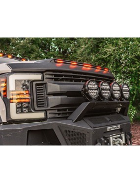 Listwa z lampami obrysowymi LED amber Husky Liners Aeroskin Lightshield Pro
