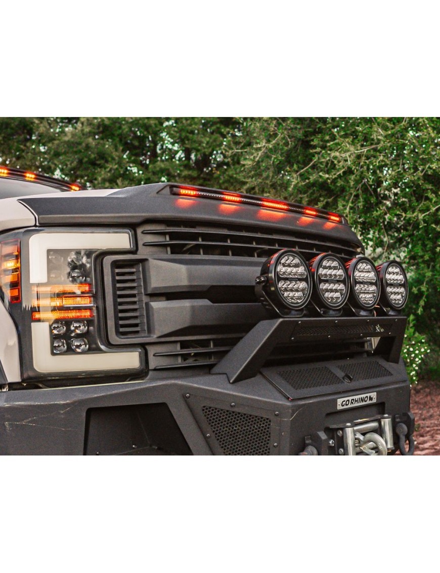 Listwa z lampami obrysowymi LED amber Husky Liners Aeroskin Lightshield Pro