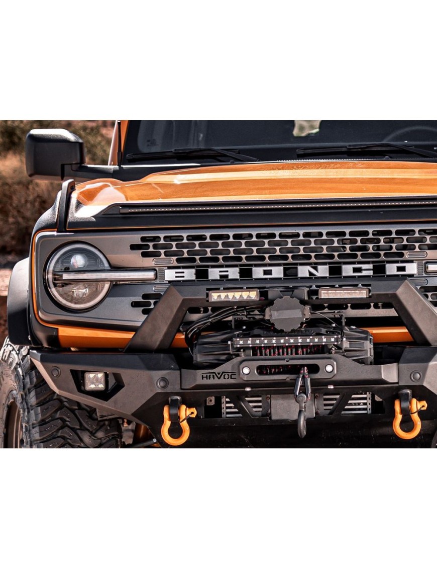 Listwa z lampami obrysowymi LED amber Husky Liners Aeroskin Lightshield Pro