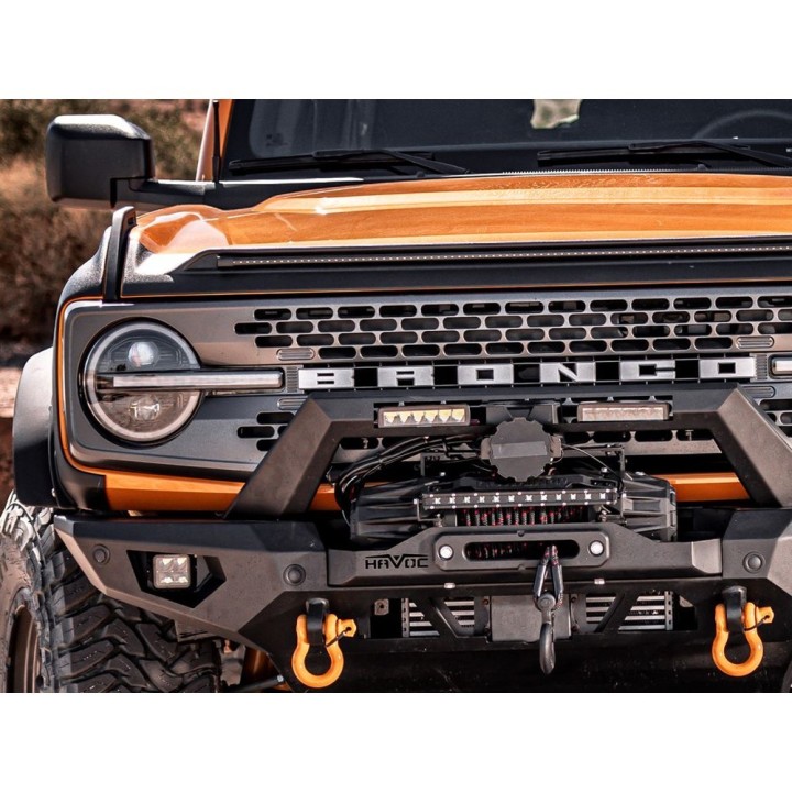 Listwa z lampami obrysowymi LED amber Husky Liners Aeroskin Lightshield Pro - ujęcie 4
