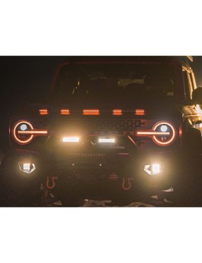 Listwa z lampami obrysowymi LED amber Husky Liners Aeroskin Lightshield Pro