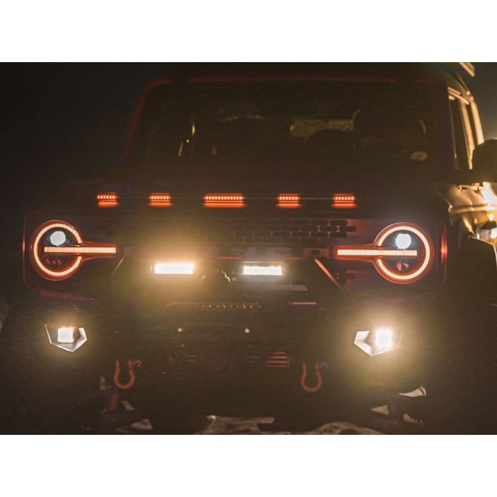 Listwa z lampami obrysowymi LED amber Husky Liners Aeroskin Lightshield Pro - ujęcie 8
