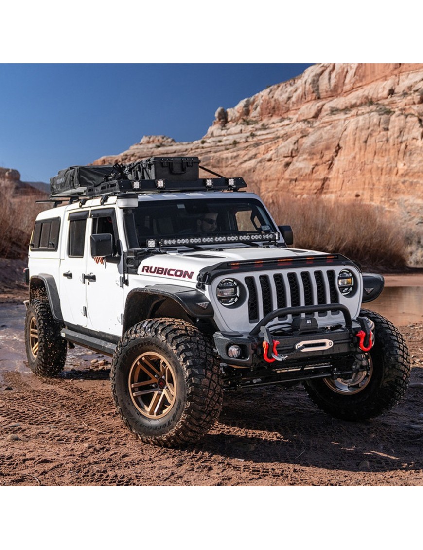 Listwa z lampami obrysowymi LED amber Husky Liners Aeroskin Lightshield Pro