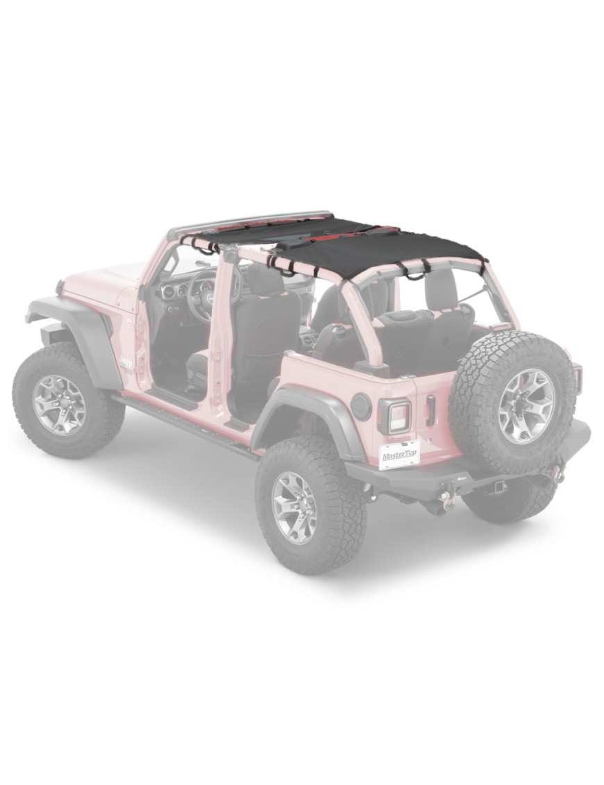 Mesh Bimini Top Plus z uchwytami do wsiadania MasterTop