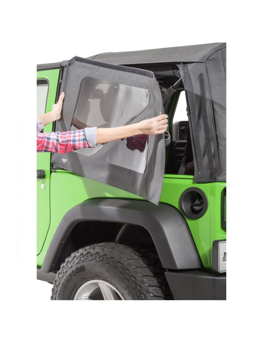 Zestaw tylnych bocznych szyb MasterTop do fabrycznego soft topu Mopar