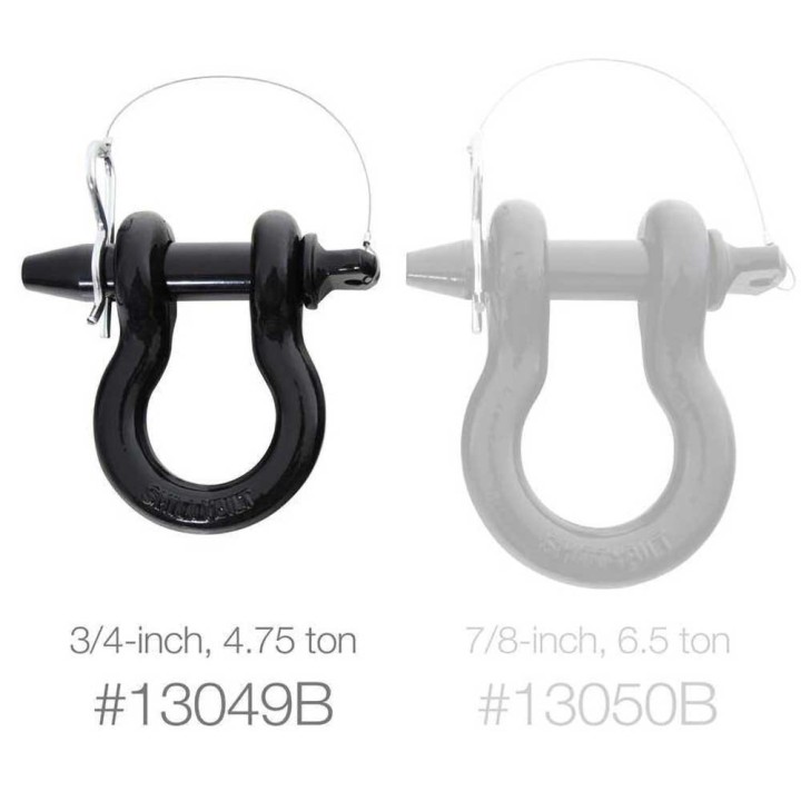 Szekla z zawleczką black Smittybilt D-ring 3/4" - ujęcie 4