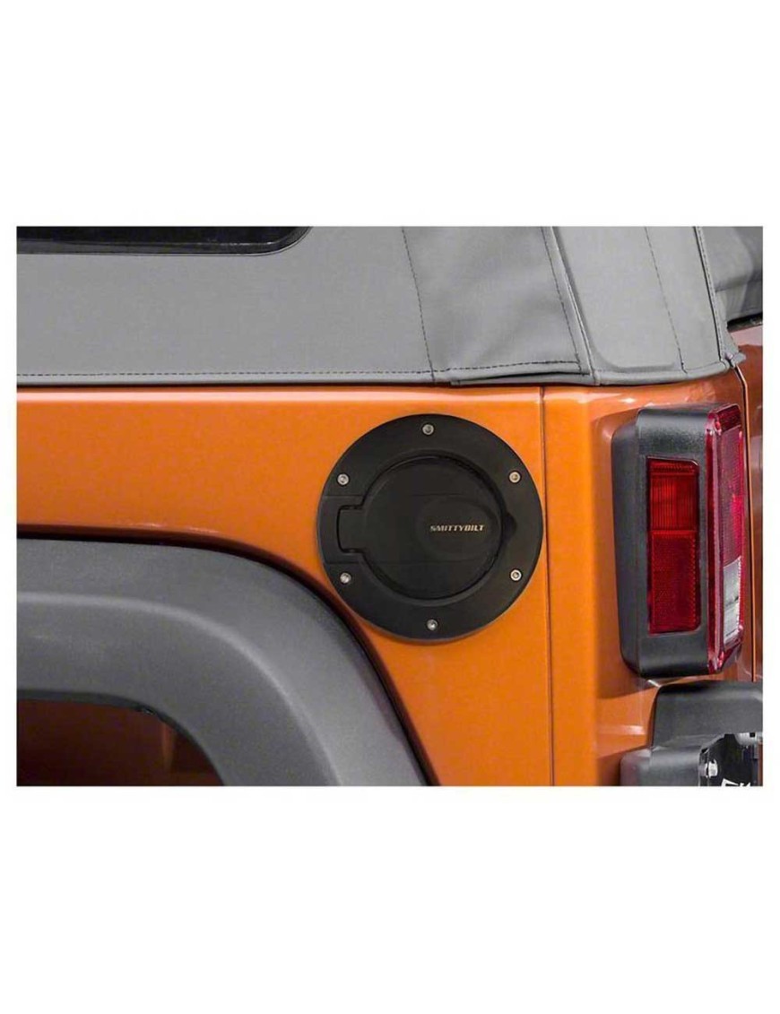 Klapka wlewu paliwa aluminiowa black Smittybilt