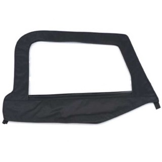 Ramka drzwi połówkowych z osłoną i szybą Black Denim strona kierowcy Smittybilt - ujęcie 2