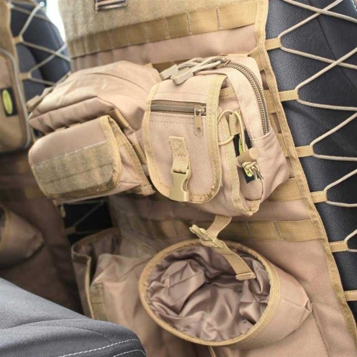 Pokrowce na oparcie foteli uniwersalne przód coyote tan Smittybilt G.E.A.R. - ujęcie 4