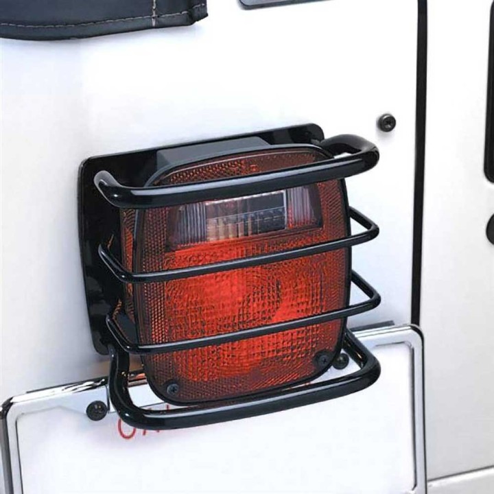 Osłony lamp stalowe czarne tył Smittybilt - ujęcie 5