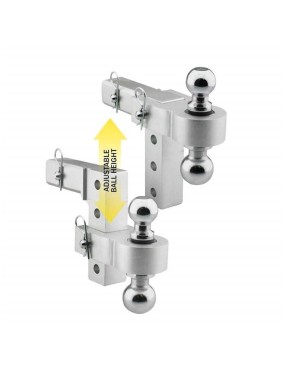 Hak holowniczy amerykański regulowany 0-6" z kulami 1 7/8"-2" Smittybilt
