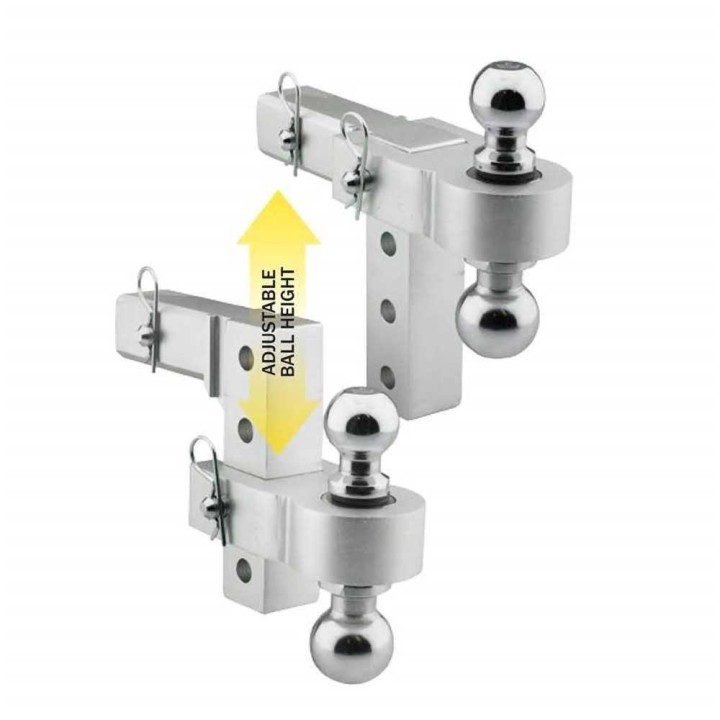 Hak holowniczy amerykański regulowany 0-6" z kulami 1 7/8"-2" Smittybilt - ujęcie 4
