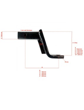 Hak holowniczy amerykański stalowy OFD Lift 10" - ujęcie 3