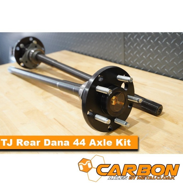 Półosie tylne Carbon Dana 44 30 spline Jeep Wrangler TJ/LJ, hamulce tarczowe METALCLOAK