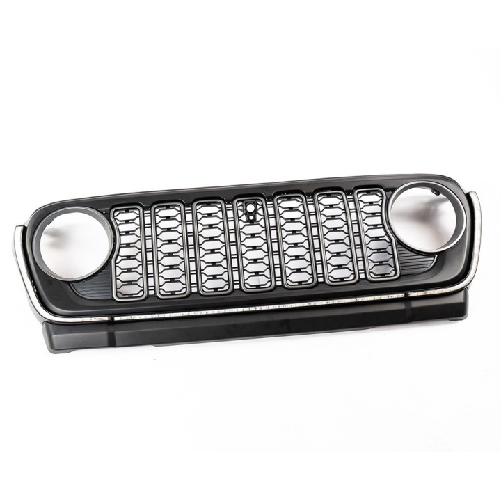 Grill z paskiem LED i otworem na kamerę OFD - ujęcie 2