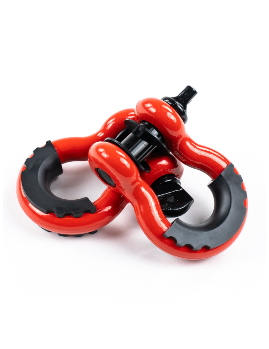 Szekla para czerwona OFD D-ring 3/4"
