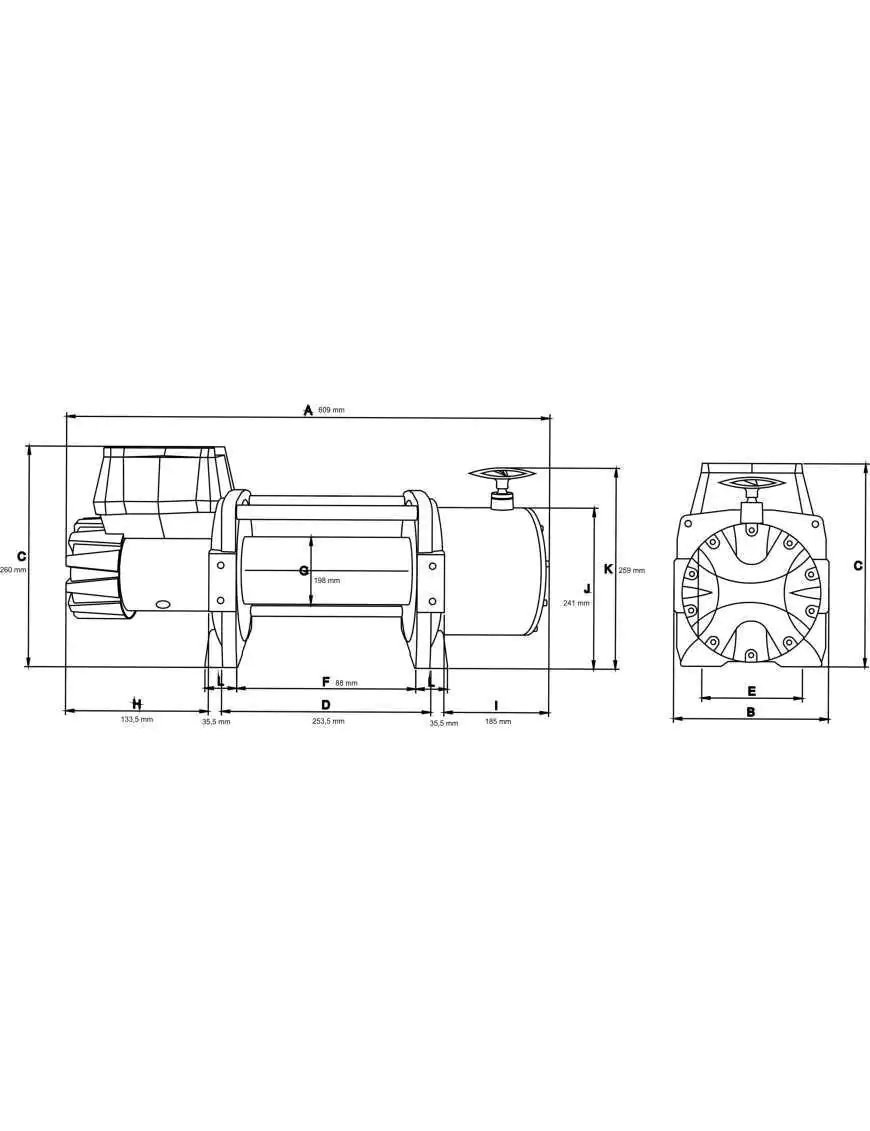 DWT 18000 HD Dragon Winch Truck with Steel Cable Winch