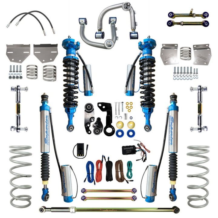Zestaw zawieszenia Superior Engineering 2.5 Reservoir Remote Adjustable ECDS Lift 3"