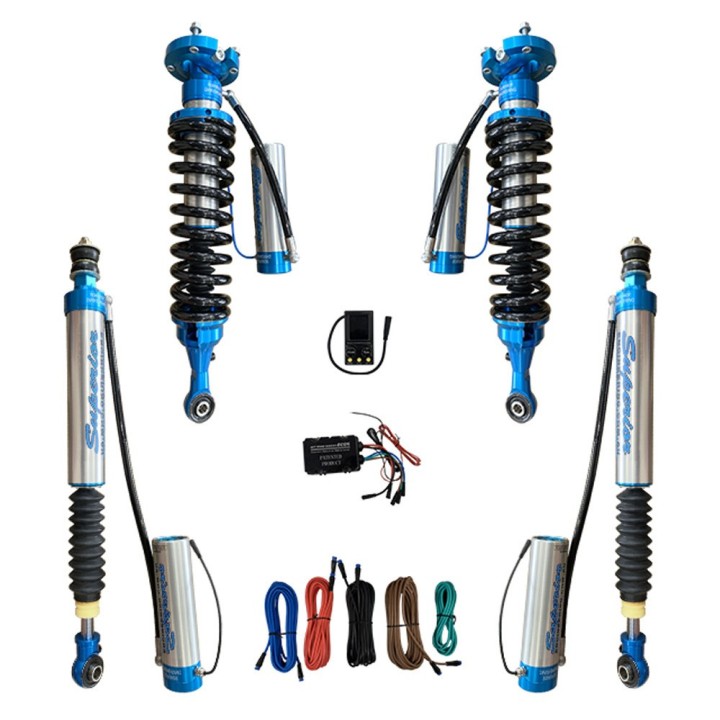 Zestaw amortyzatorów Superior Engineering 2.5 Reservoir Remote Adjustable ECDS Lift 2"