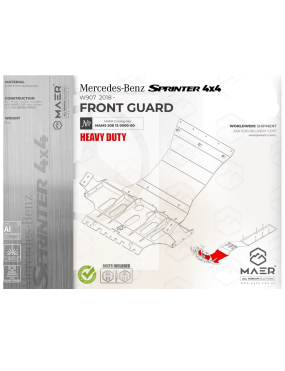 Płyta osłonowa podwozia przód Heavy Duty MAER