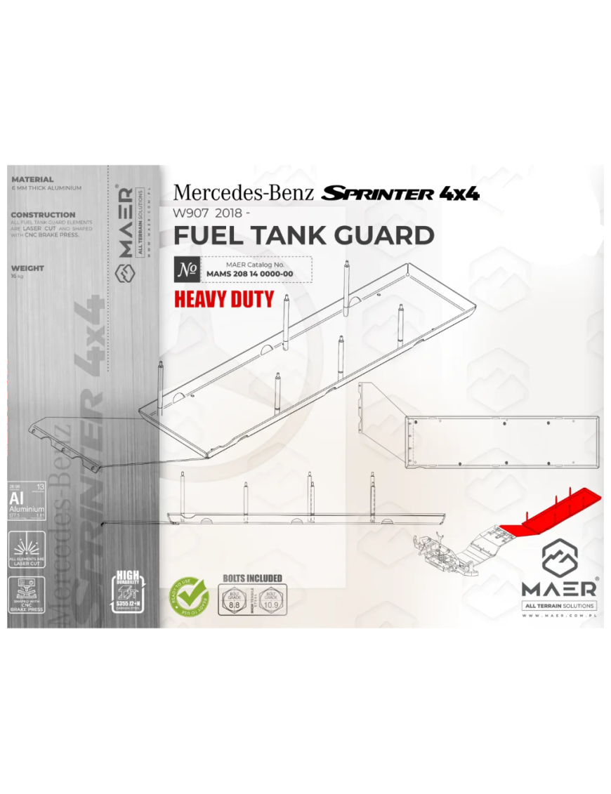 Płyta osłonowa zbiornika paliwa Heavy Duty MAER