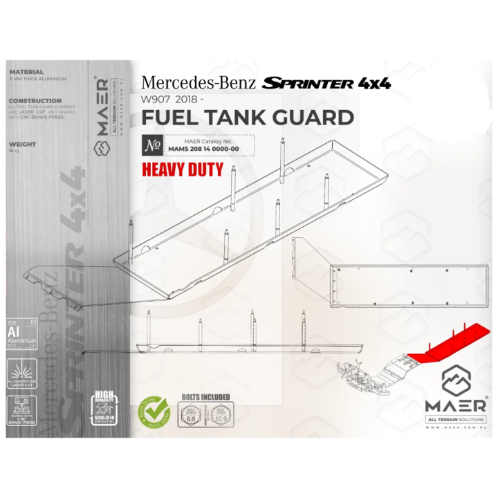Płyta osłonowa zbiornika paliwa Heavy Duty MAER - ujęcie 3