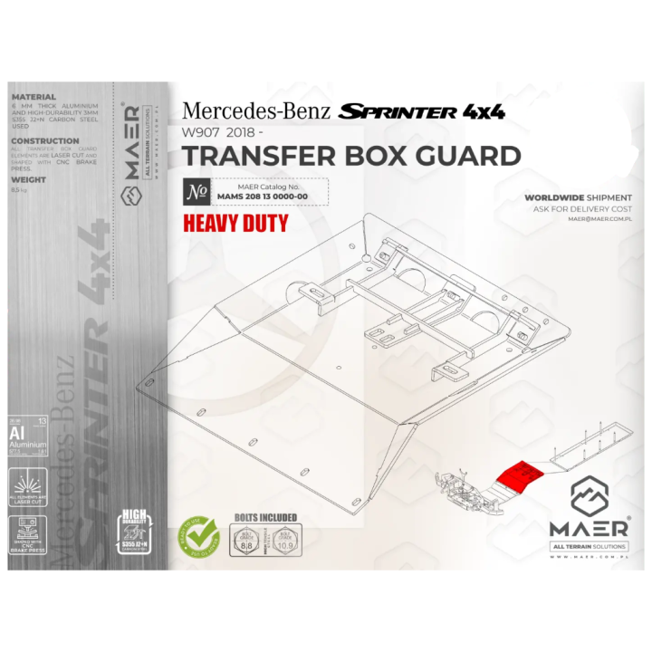 Płyta osłonowa skrzyni biegów Heavy Duty MAER - ujęcie 3