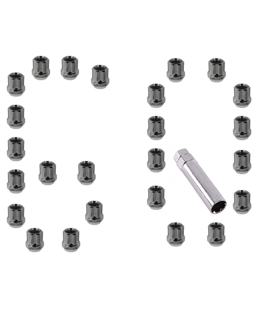 Nakrętki otwarte do kół chromowane M14x1,5 Gorilla