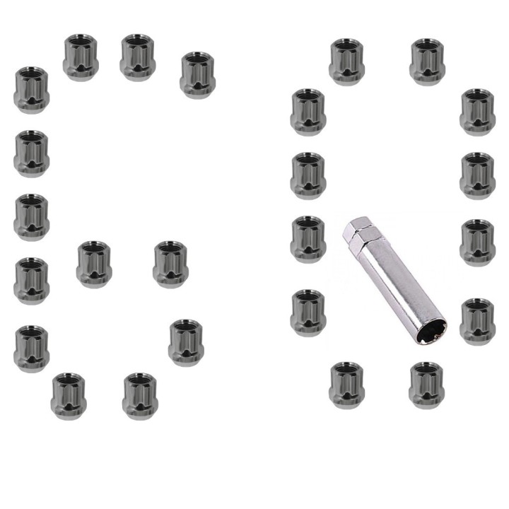 Nakrętki otwarte do kół chromowane M14x1,5 Gorilla