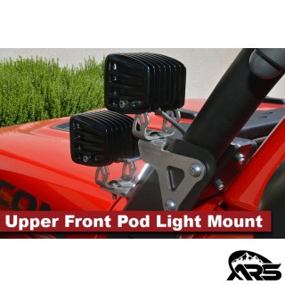 MetalCloak Górny przedni uchwyt lamp pod light, Jeep Wrangler JL i Gladiator JT