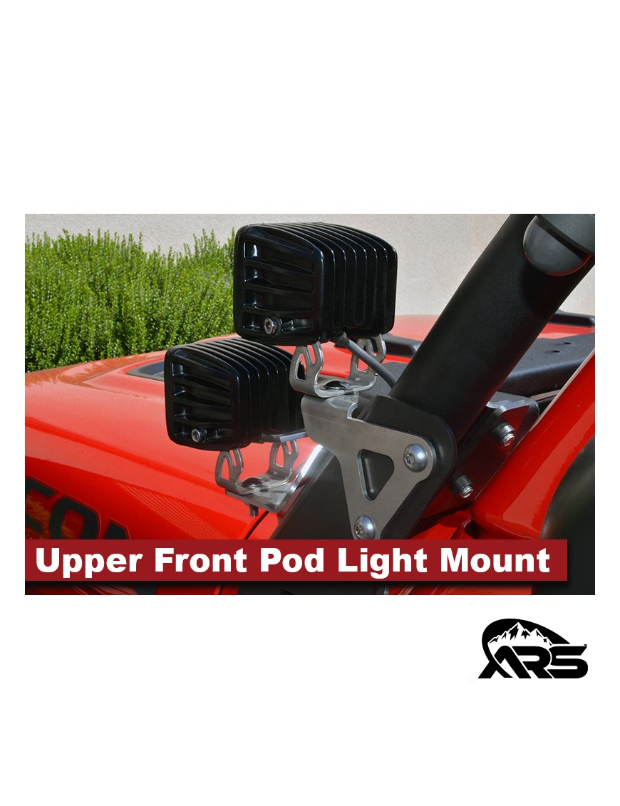 MetalCloak Górny przedni uchwyt lamp pod light, Jeep Wrangler JL i Gladiator JT