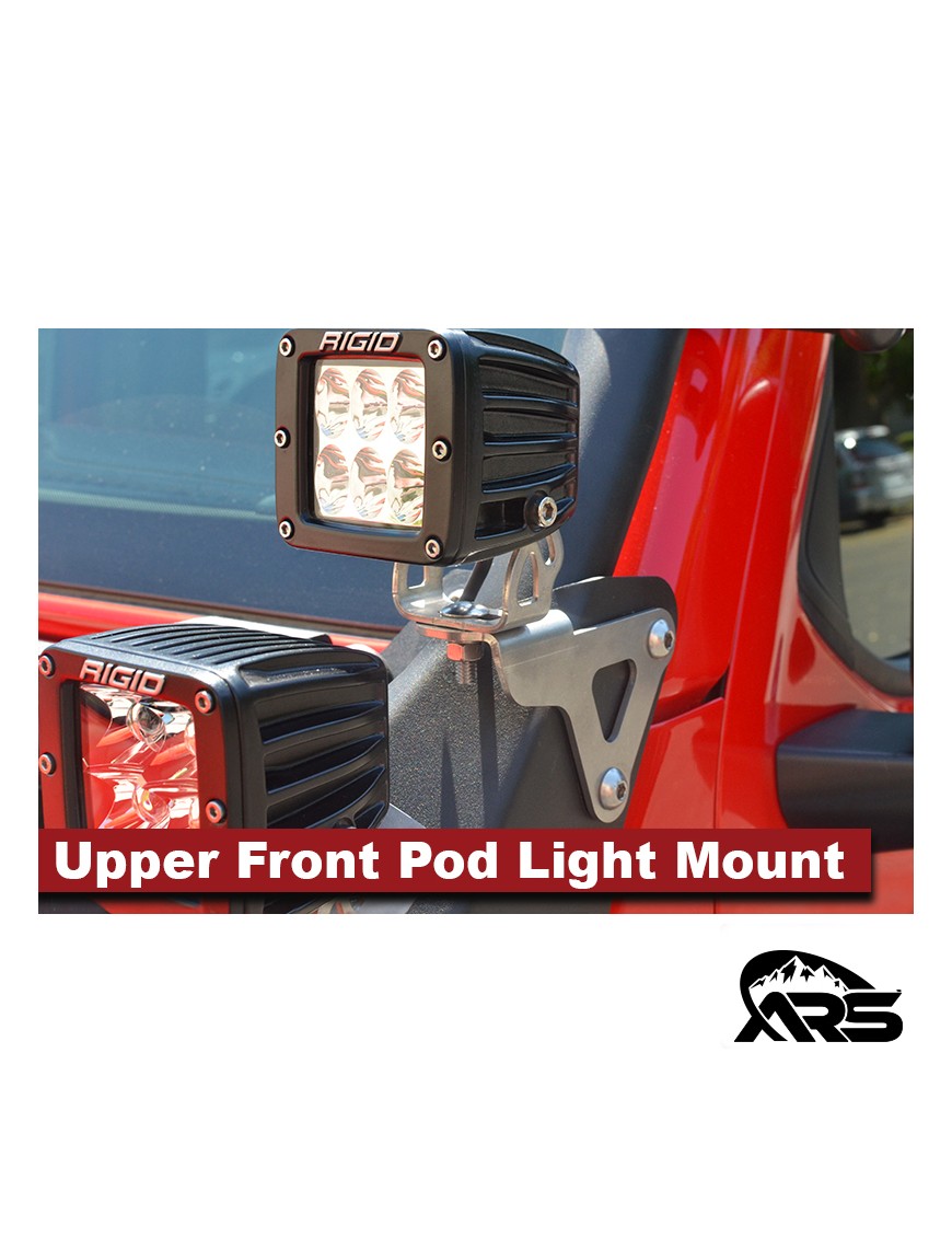 MetalCloak Górny przedni uchwyt lamp pod light, Jeep Wrangler JL i Gladiator JT - ujęcie 2