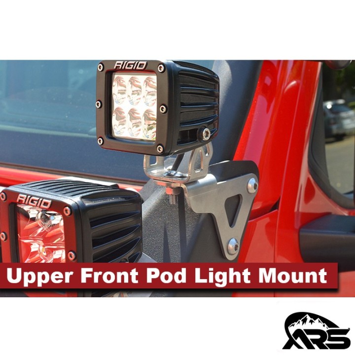 MetalCloak Górny przedni uchwyt lamp pod light, Jeep Wrangler JL i Gladiator JT - ujęcie 2