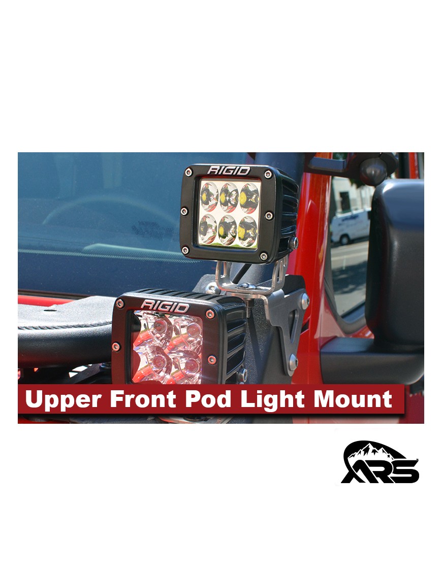 MetalCloak Górny przedni uchwyt lamp pod light, Jeep Wrangler JL i Gladiator JT - ujęcie 3
