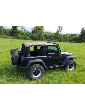 Kompletny dach miękki bezstelażowy typu Fastback Suntop z szybami