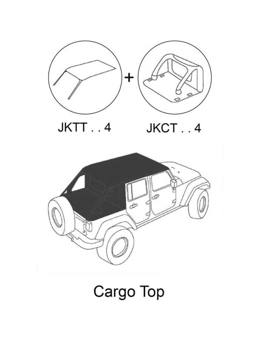 Kompletny dach miękki bezstelażowy typu Cargo ze ścianką Suntop