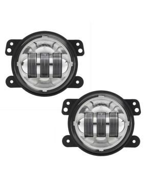 Lampy przeciwmgielne LED okrągłe chrom 4,5" JW Speaker 6145 J Series