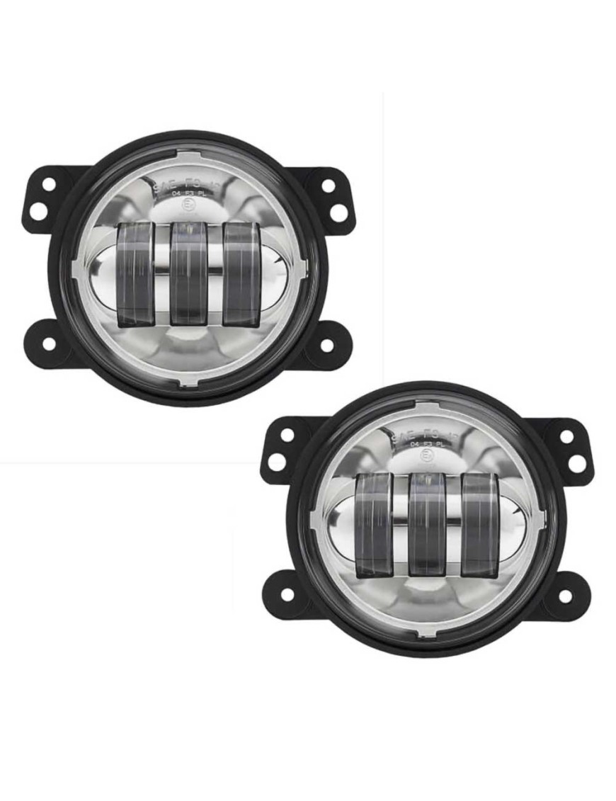 Lampy przeciwmgielne LED okrągłe chrom 4,5" JW Speaker 6145 J Series