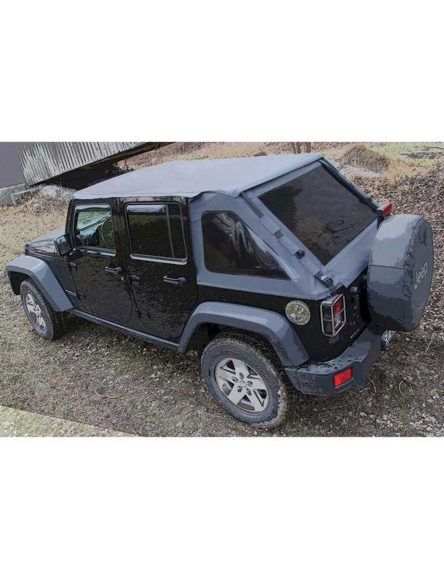 Kompletny dach miękki bezstelażowy typu Fastback z szybami Suntop