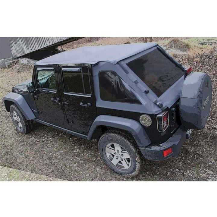 Kompletny dach miękki bezstelażowy typu Fastback z szybami Suntop - ujęcie 3