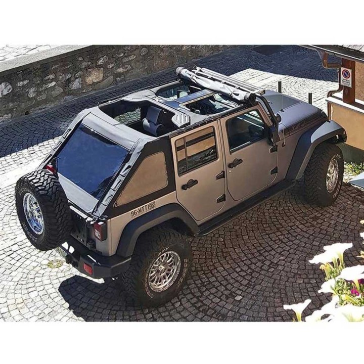 Kompletny dach miękki bezstelażowy typu Fastback z szybami Suntop - ujęcie 4