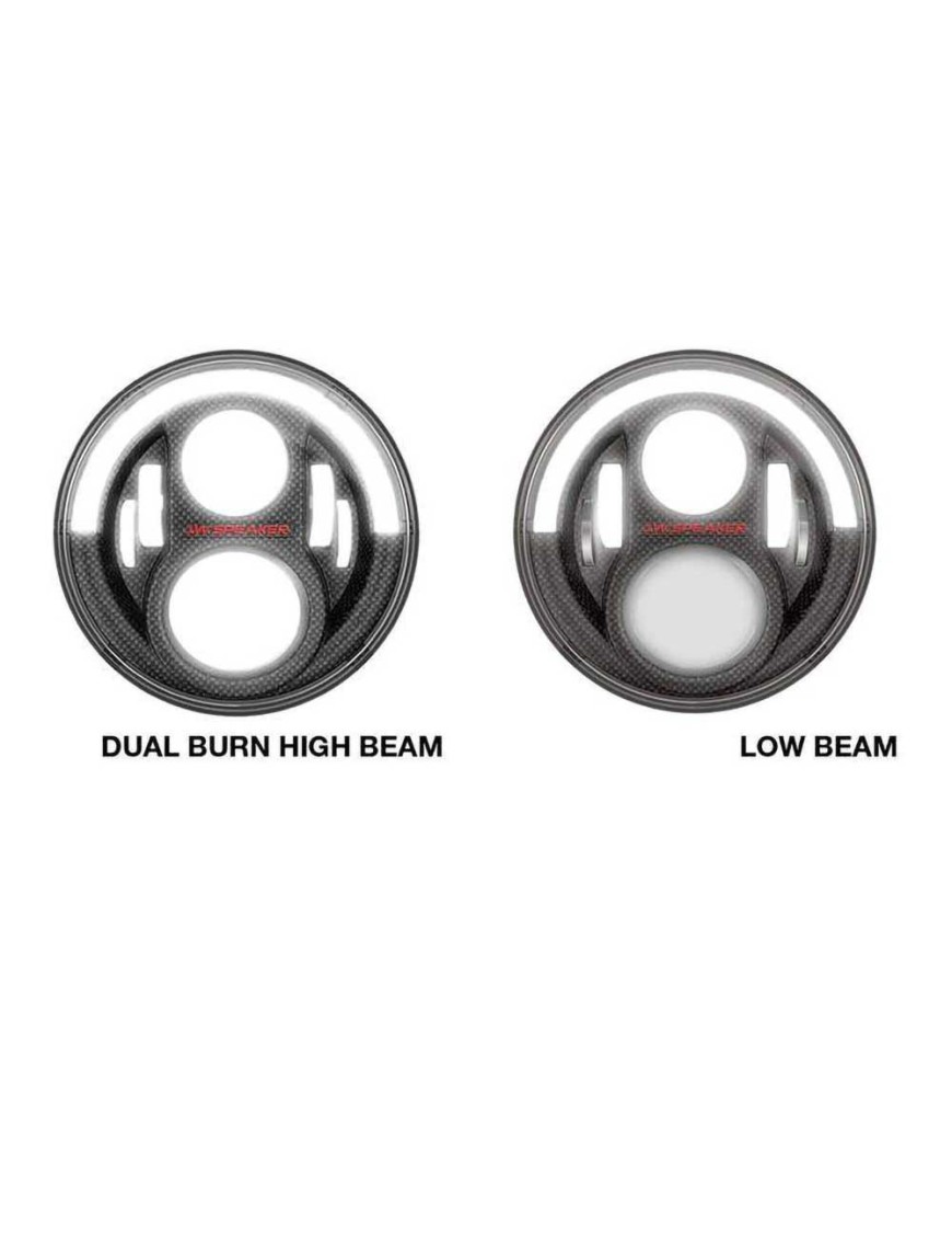 Reflektory LED czarne przód 7" JW Speaker 8700 Evolution J2 Series