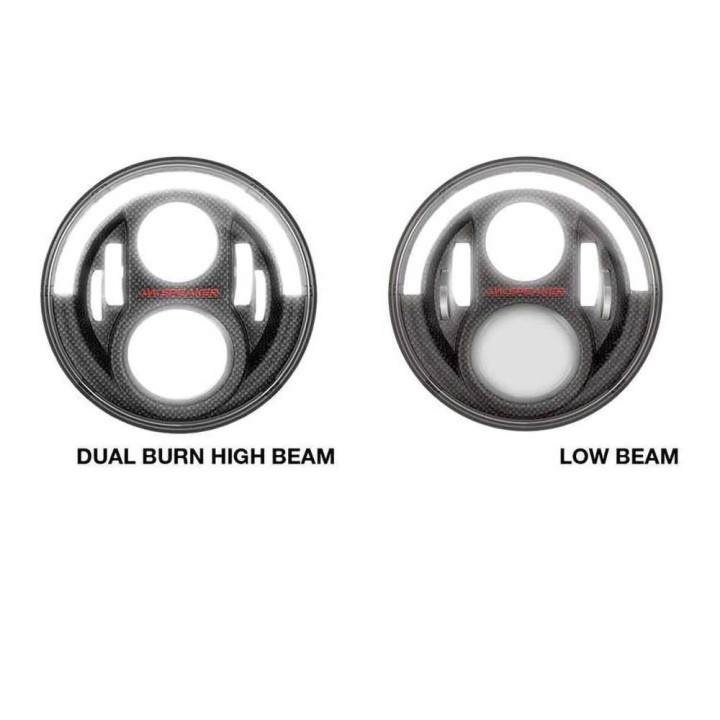 Reflektory LED czarne przód 7" JW Speaker 8700 Evolution J2 Series - ujęcie 6