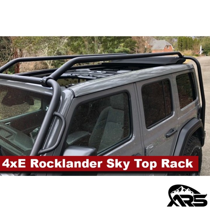 MetalCloak Bagażnik ARS Rocklander 4-drzwiowy pod dach Sky One-Touch, Jeep Wrangler JL 4xe - ujęcie 3