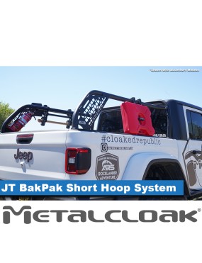 MetalCloak Bagażnik skrzyni BakPak z niskim pałąkiem, Jeep Gladiator JT